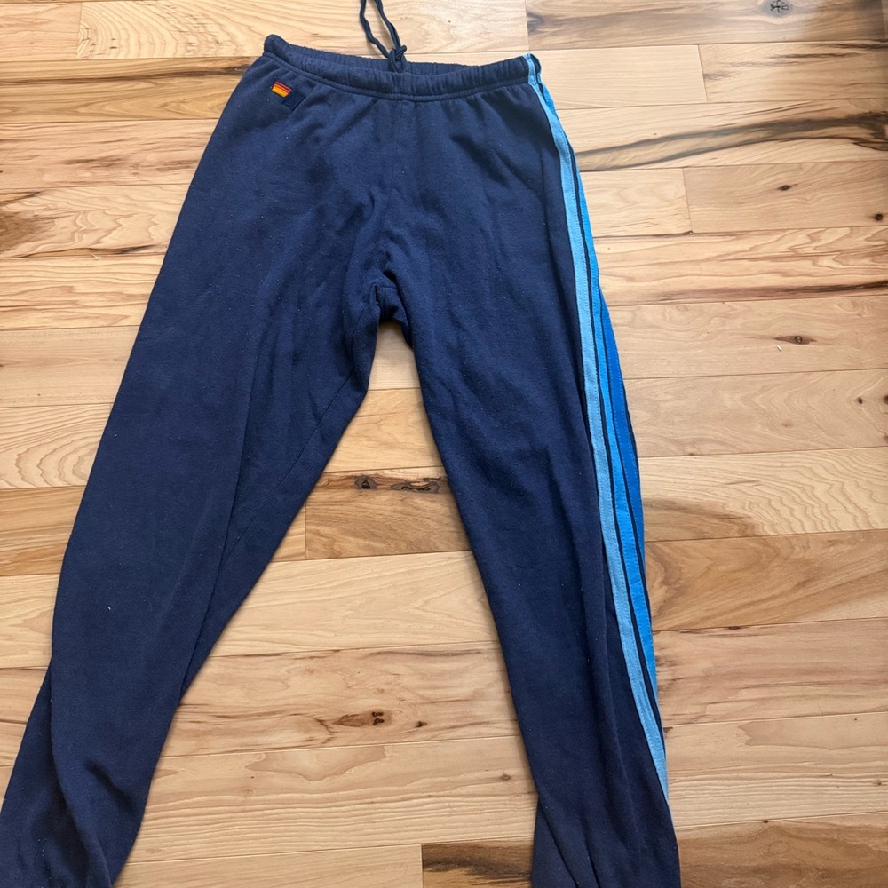 navy blue aviator nation sweatpants (never worn)